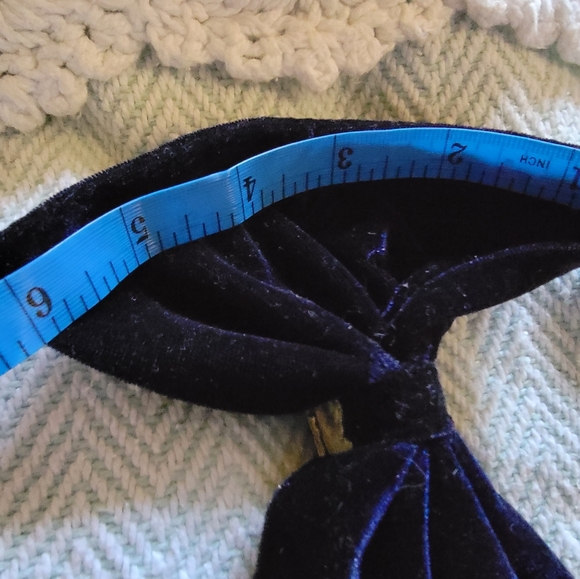 VTG Oversized Velvet Bow Phillips "Big Clip" The Madonna Bow Vintage Acc… - Picture 12 of 14